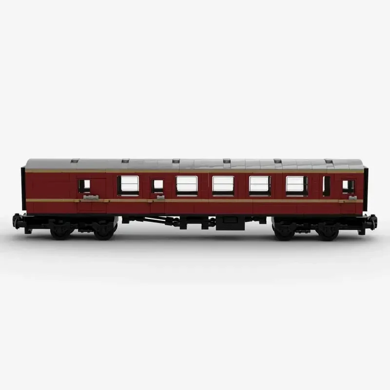 Dark red Passenger Wagon with golden Stripes