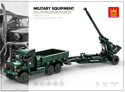 m35 2.5-Ton Cargo Truck And M198 Howitzer