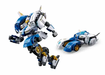 Polisi Transformer Mecha Police Car