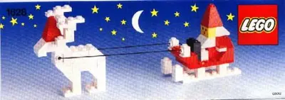 Santa on Sleigh with Reindeer