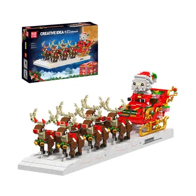 Motorised Reindeer & Santa Claus Sleigh