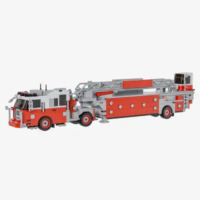 Seagrave Tiller Ladder red/white