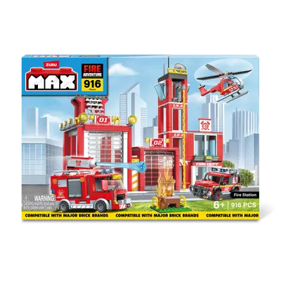 MAX Adventure Fire Station Playset
